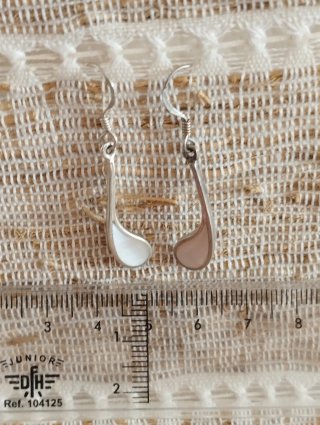 Pendientes Plata Ley Nácar Artesanales