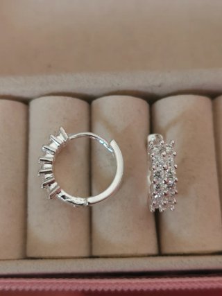Pendientes plata con circonitas