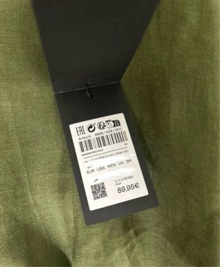 Vestido Massimo Dutti verde oliva