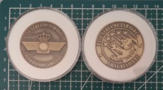 Moneda Base Aérea Zaragoza Ejército Aire Cobre