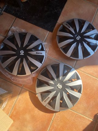 Tapacubos Sparco 15 pulgadas tres unidades