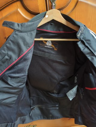 Chaqueta MTECH Negra y Morada Moto