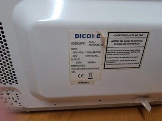 Microondas Dicore Acero Inox
