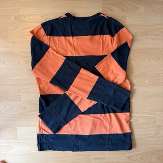 Jersey Abercrombie & Fitch rayas naranja y azul