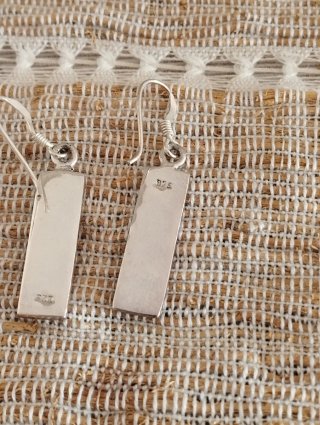 Pendientes Plata Ley Nácar Artesanales