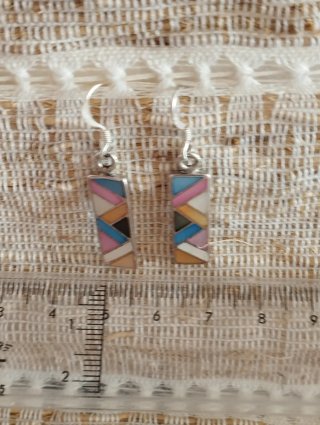 Pendientes Plata Ley Nácar Artesanales