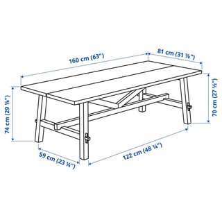 Mesa comedor madera maciza + 4 sillas