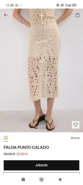 Conjunto MANGO Crochet Beige Temporada.