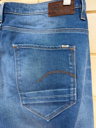 Pantalón balloon G-Star mujer azul