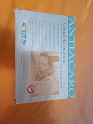 Completo Lenzuola Carrozzina Azzurro Cotone 100%