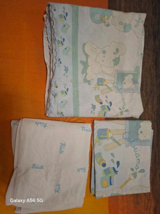 Lenzuola lettino Trudi con orsetti