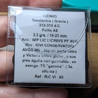 Moneda romana Licinio I 312-313 d.C.