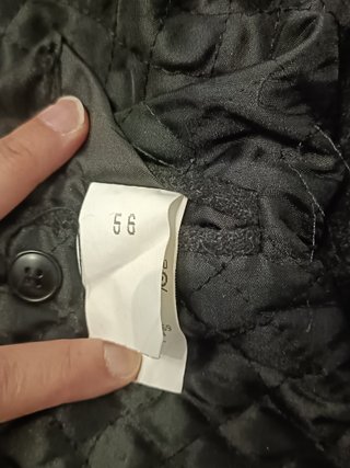 Abrigo paño lana gris caballero