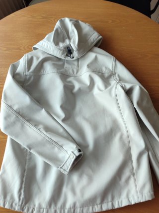 Cazadora técnica Zara Blanca/ gris