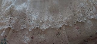 Falda Ibicenca Blanca con Detalles Dorados
