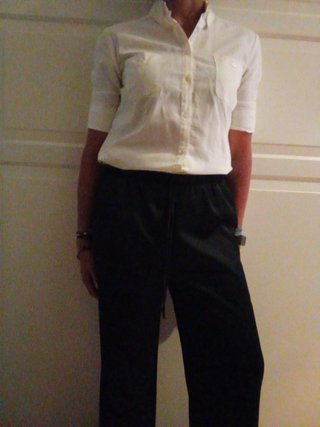 Conjunto americana y pantalón negro
