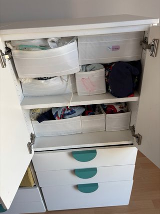 Set di 2 Armadietti Smastad Ikea Bianco e Verde