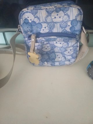 Bolso Tous azul y blanco