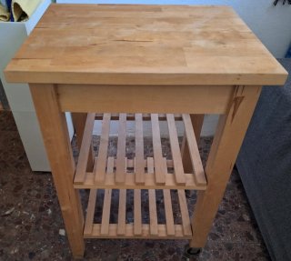 Carrito Auxiliar Cocina IKEA Madera