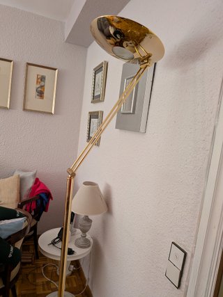 Lámpara de salón latón halógena