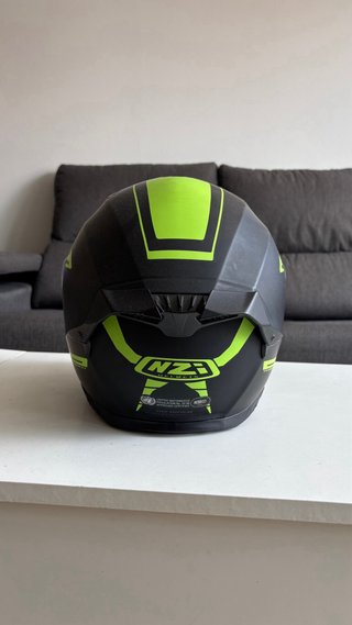 Casco Moto NZI Negro y Verde