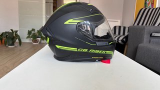 Casco Moto NZI Negro y Verde