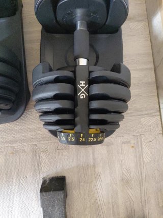 Banco de pesas y mancuernas ajustables hasta 24kg