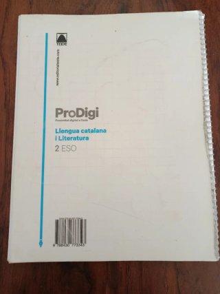 Quadern ProDigi. Llengua catalana i Literatura ...