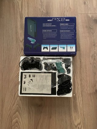Mini PS2 003 Consola Negra