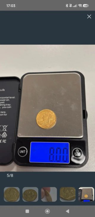 Moneda Oro Reina Victoria 1900