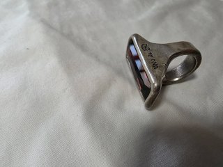 Pulsera Uno de 50 con piedra roja y plata
