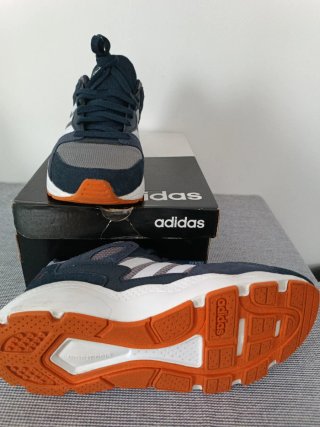 Zapatillas Adidas Chaos EF1052 Azul-Gris Naranja