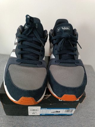 Zapatillas Adidas Chaos EF1052 Azul-Gris Naranja