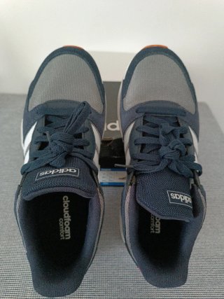 Zapatillas Adidas Chaos EF1052 Azul-Gris Naranja