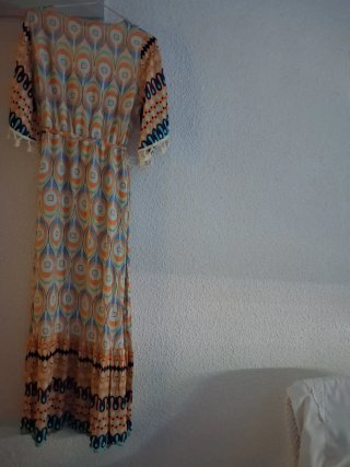 Vestido estampado sin estrenar talla única