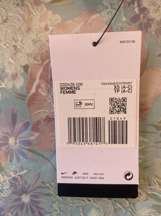 Sujetador deportivo Nike blanco