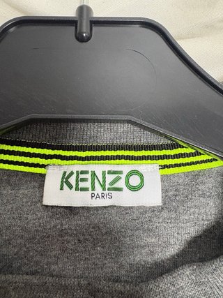 Sudadera Kenzo Gris con Tigre Multicolor