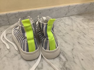 Zapatillas de lona a rayas