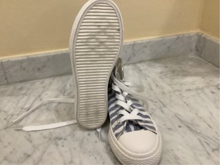 Zapatillas de lona a rayas