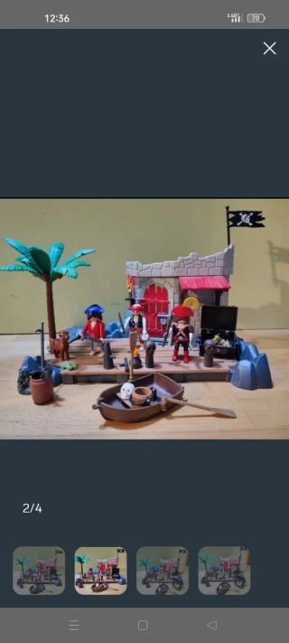 Lote Playmobil Piratas y Genio