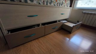 Cama nido juvenil con cajones