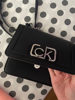 Bolso Calvin Klein Negro Solapa
