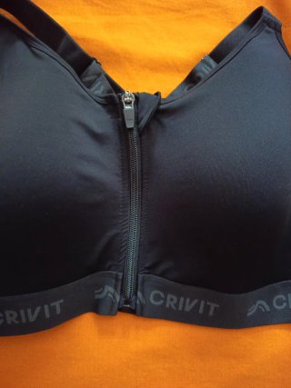 Sujetador deportivo Crivit Negro Talla XL