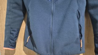 Chaqueta polar mujer azul marino