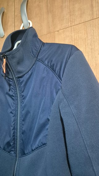 Chaqueta polar mujer azul marino