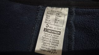 Chaqueta polar mujer azul marino