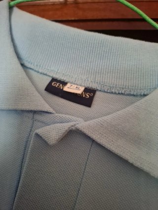 Polo azul hombre talla XL con bolsillo