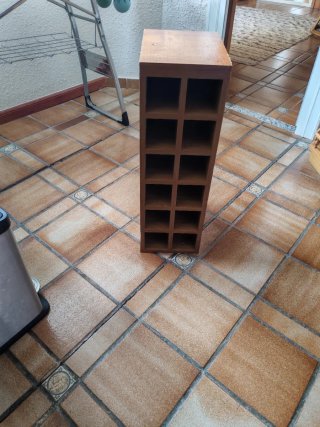 Botellero de madera