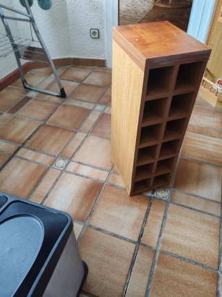 Botellero de madera
