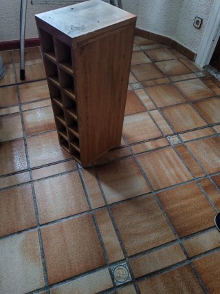 Botellero de madera